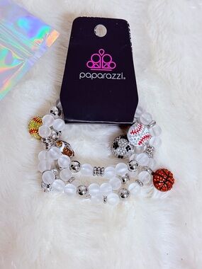 Paparazzi 🏈 Sports Fan Charm Bracelets 💎Empire EXCLUSIVE 🔥Multi Stretchy ~NWT